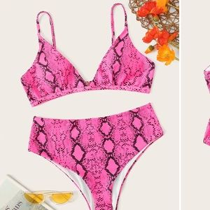 Snake print bikini